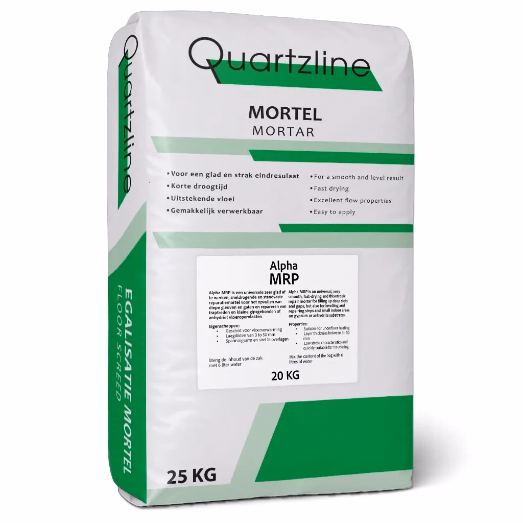 Quartzline Alpha MRP sneldrogende mortel (20 kg)